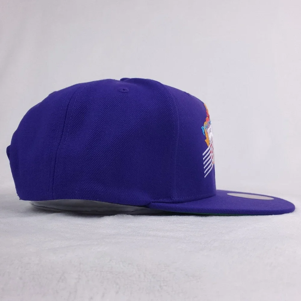 Phoenix Suns Mitchell & Ness NBA Snapback Hat‎ Cap 3D Logo Purple NWT